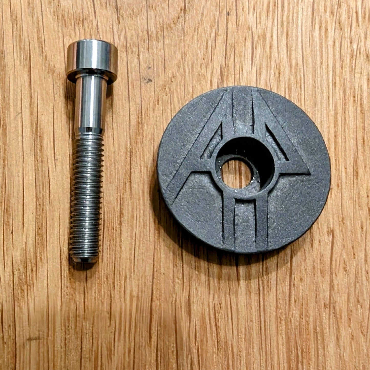 Logo Stem / Headset Cap 3D Printed Titanium or Stainless Steel |